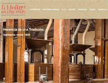 Tablet Screenshot of elmolinodecerecinos.com